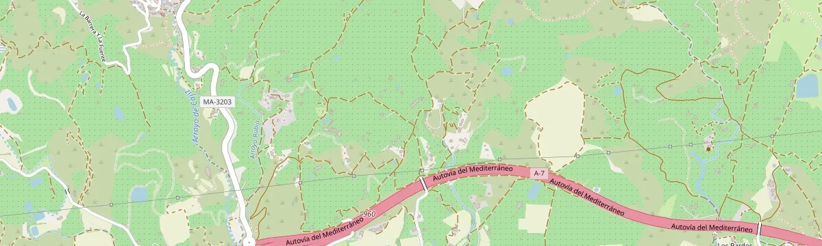 Mapa de Algarrobo, Málaga — ubicación de MasterCodeWeb en Calle Camino de Vélez 8